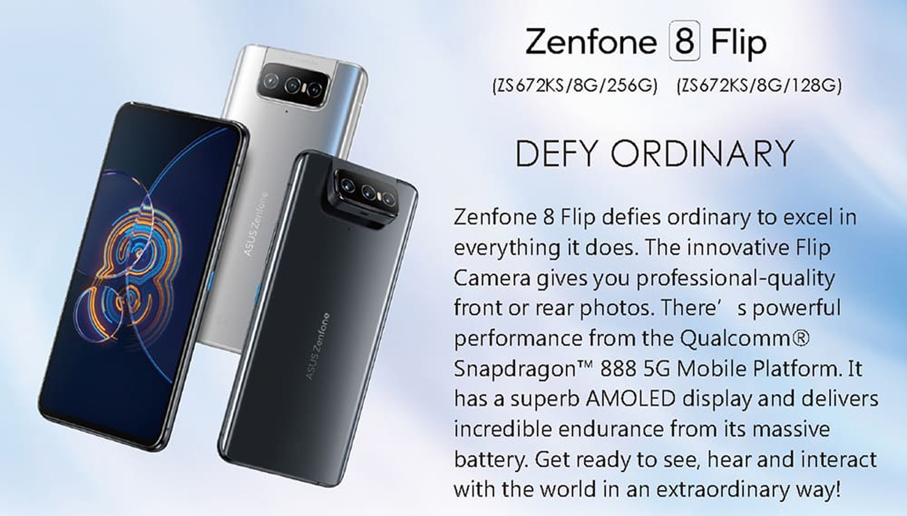 ASUS ZenFone 8 Flip (ZS672KS) 8/256 (GSM ONLY NO CDMA) unlocked